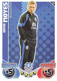 David Moyes Everton 2010/11 Topps Match Attax Manager #452